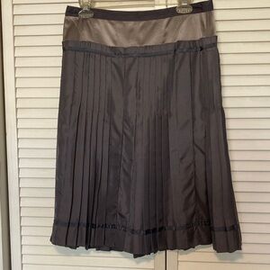 BCBGMaxAzria Runway Charcoal A-Line Skirt